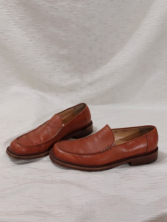 Bruno Magli Other - Bruno Magli Italian Men's Leather Loafers in Cognac Size 10.5
